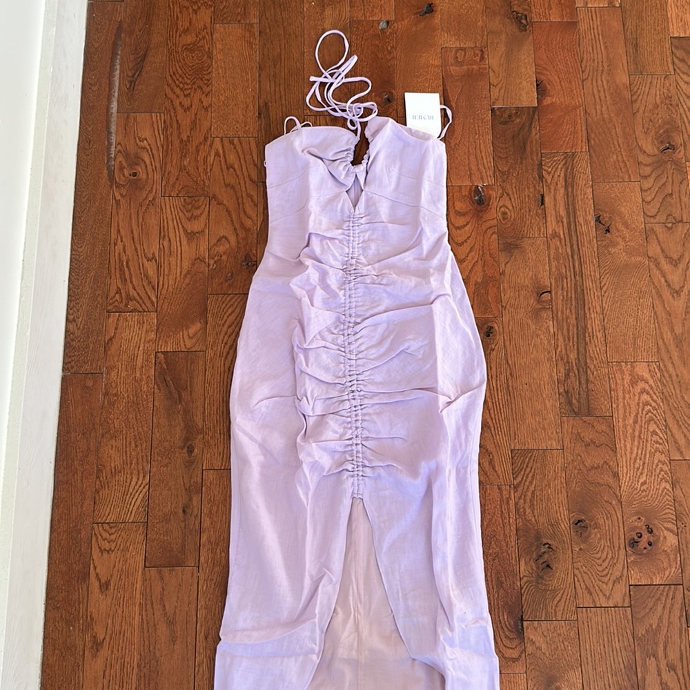 Rumer Estelle Purple Halter Maxi - Picture 4 of 9